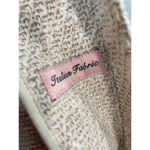 Juicy Couture Cotton Tweed Tan Tailored Italian Fabric Full Zip Fitted Jacket - Picture 8 of 13